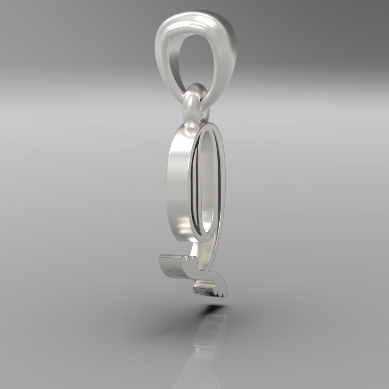 Decorative Letter Ch 3D print model_26
