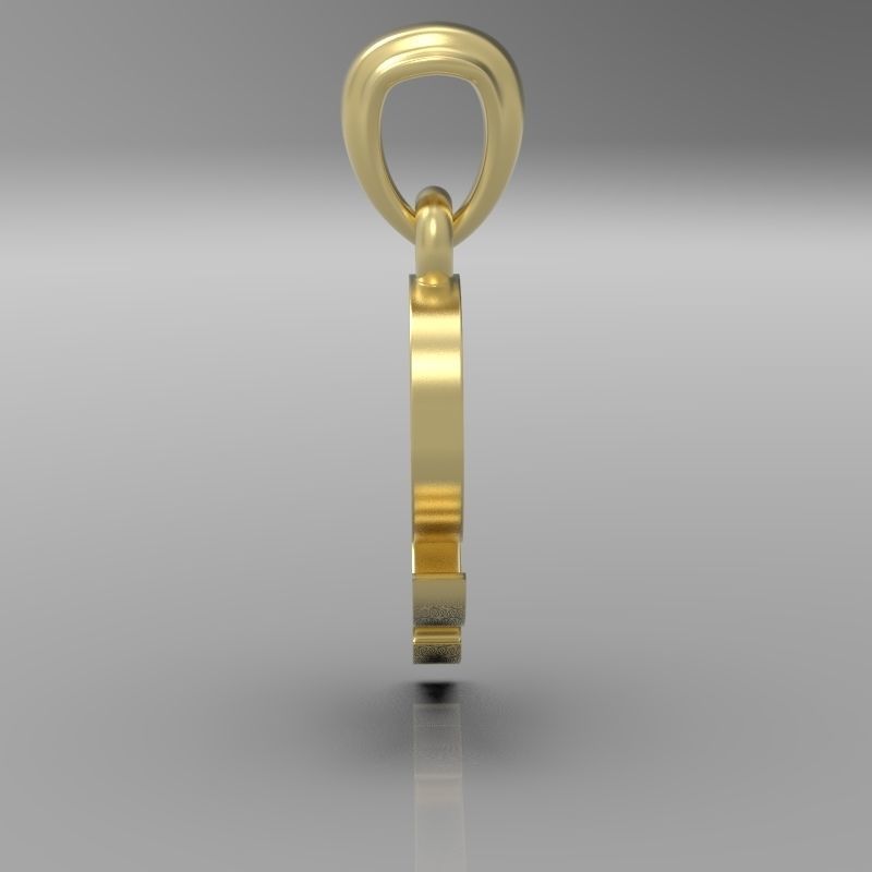 Decorative Letter Ch 3D print model_14