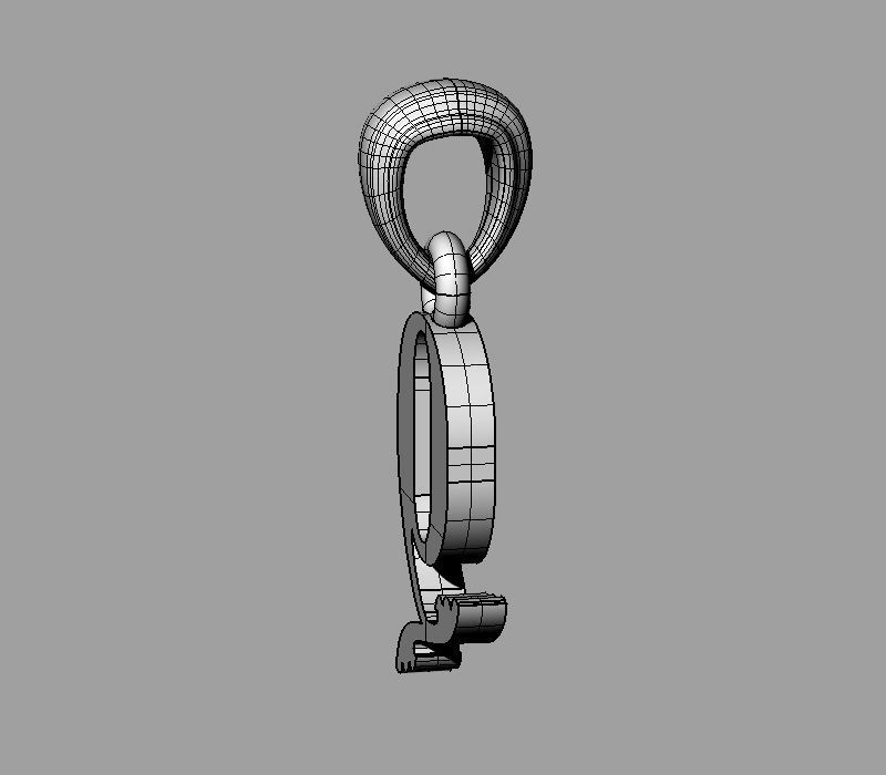 Decorative Letter Ch 3D print model_9