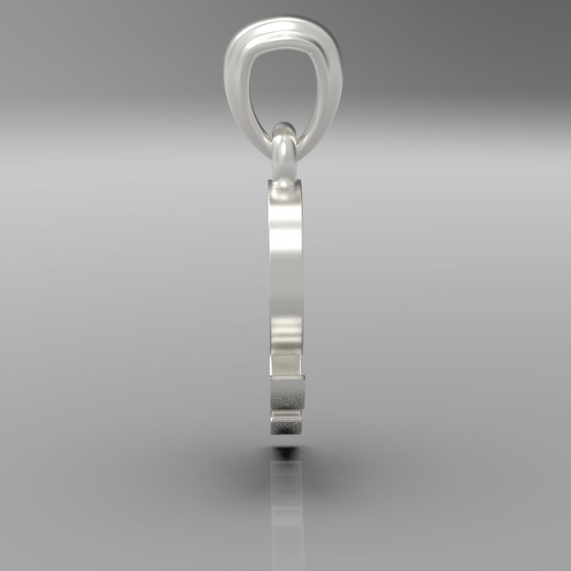 Decorative Letter Ch 3D print model_25