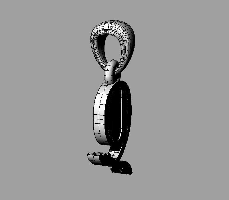 Decorative Letter Ch 3D print model_10