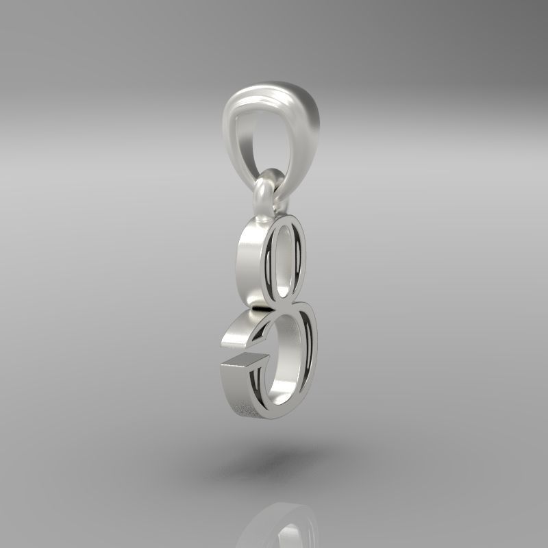 Decorative Letter C 3D print model_26