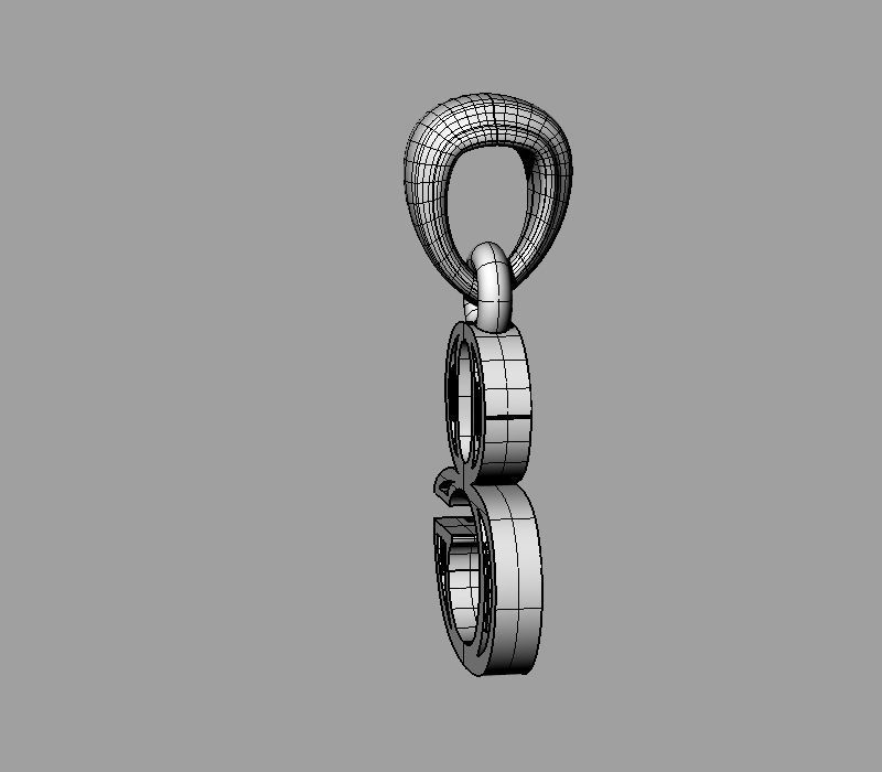 Decorative Letter C 3D print model_4