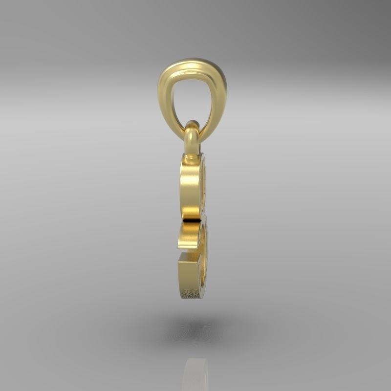 Decorative Letter C 3D print model_14