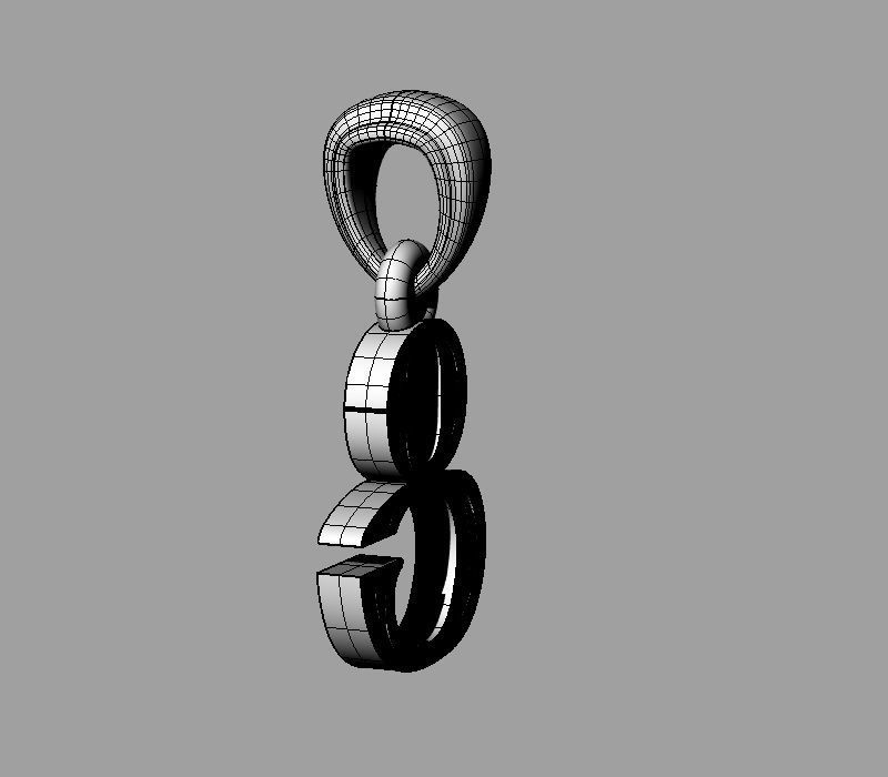 Decorative Letter C 3D print model_10