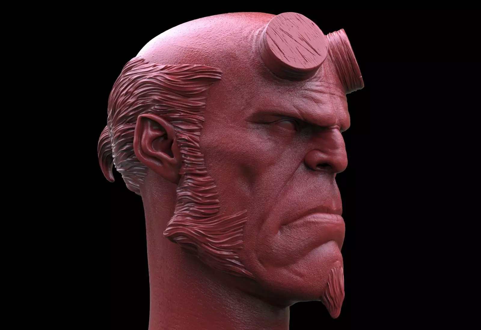 Hellboy Head 3D print model_0