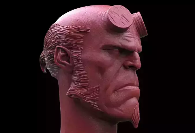 Hellboy Head 3D print model