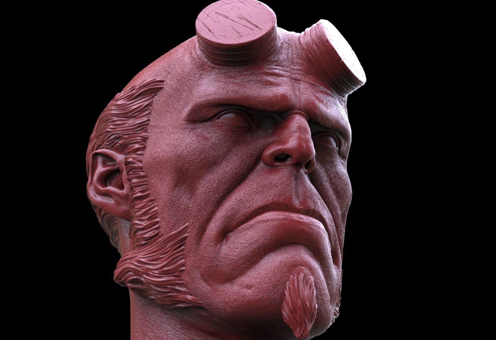 Hellboy Head 3D print model_2