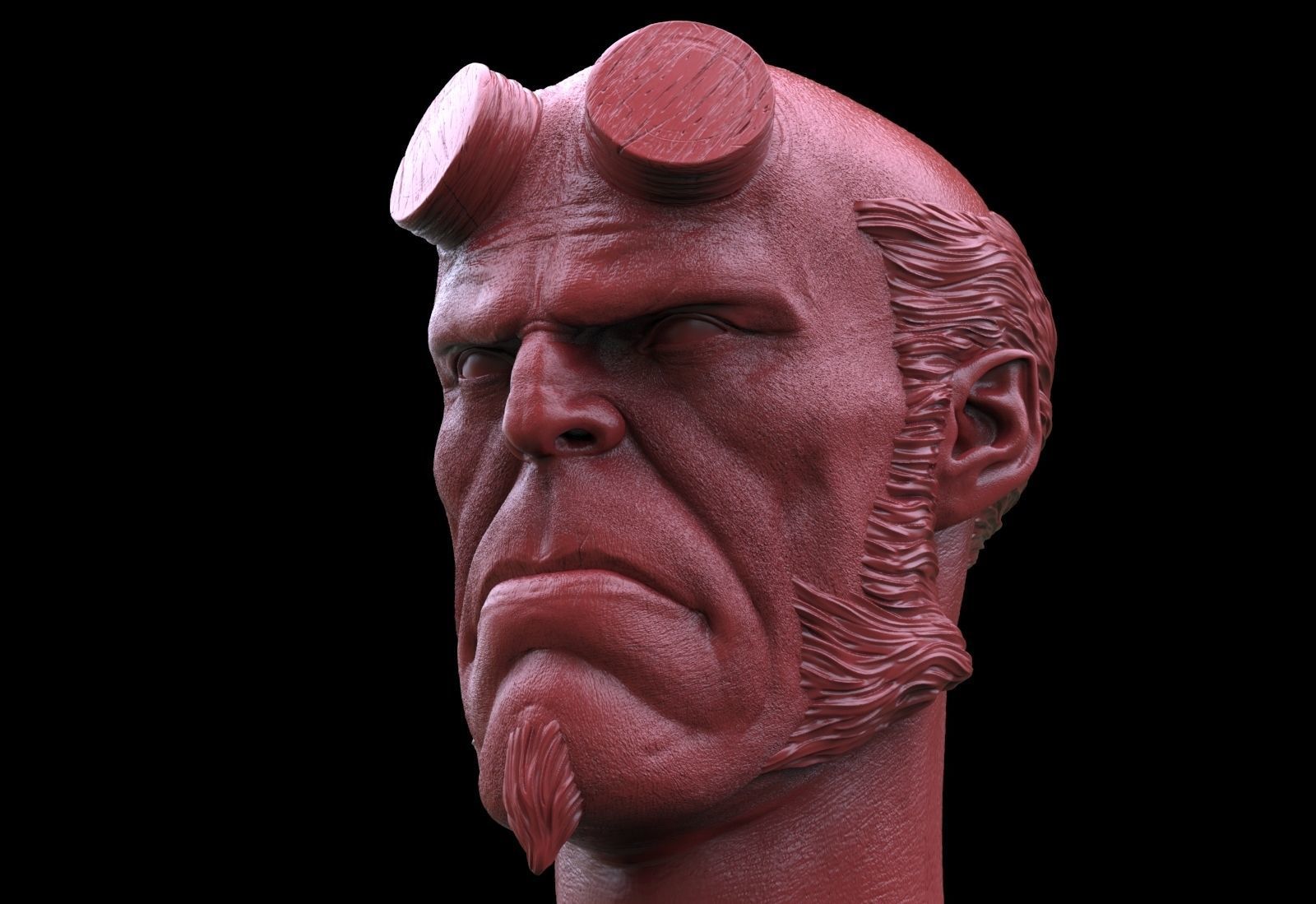 Hellboy Head 3D print model_3