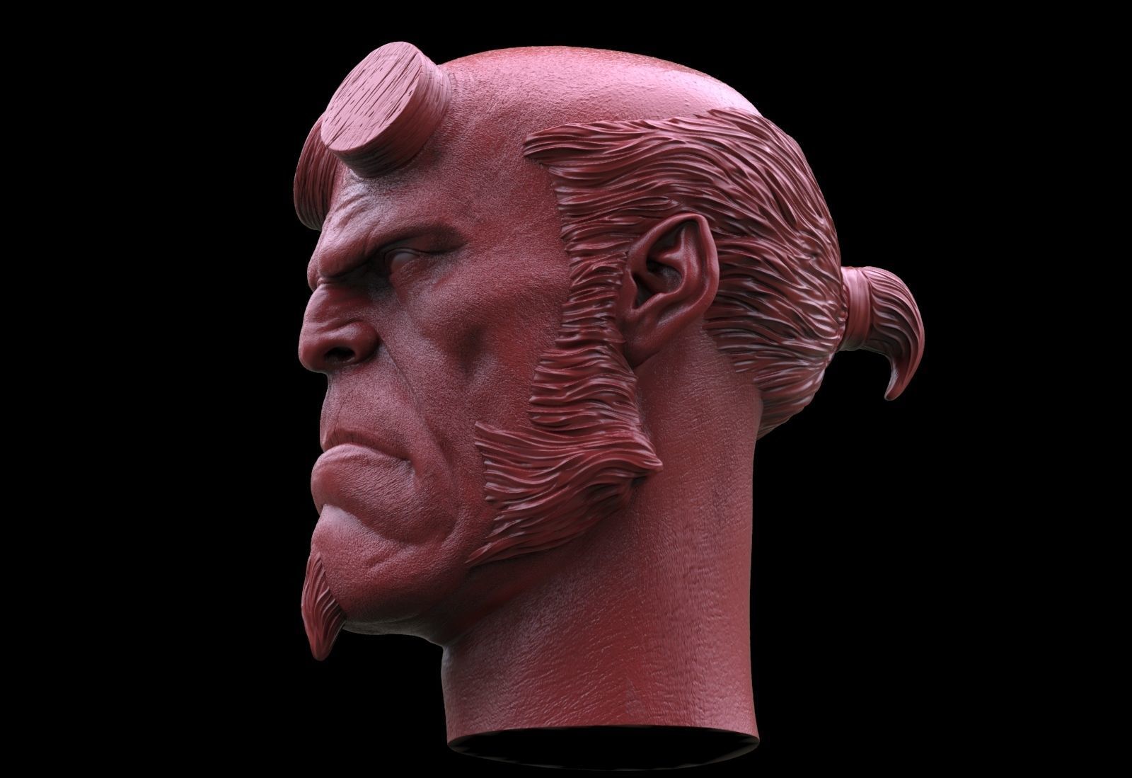 Hellboy Head 3D print model_1