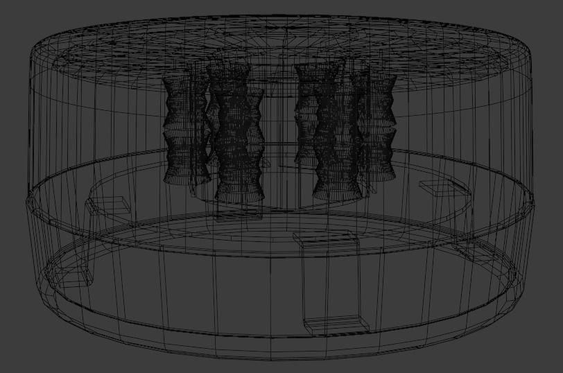 CometS-LED doctor who sonic screwdriver Low-poly 3D model_6