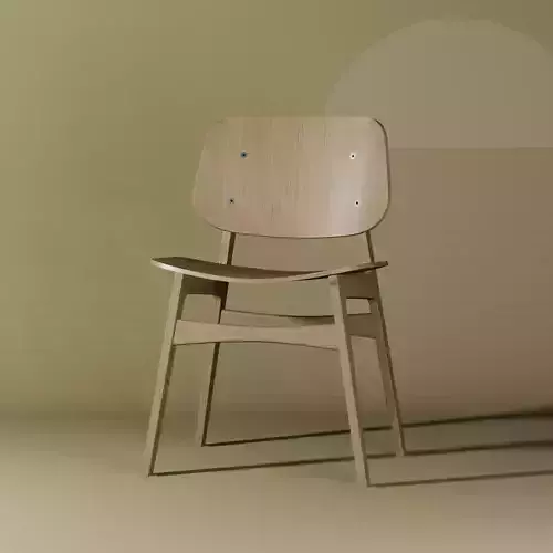 Soborg Wood Base Chair - Fredericia