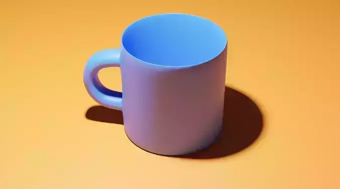 3D Cup mug 3D model