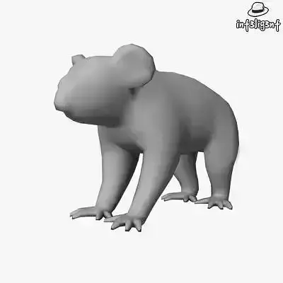 Low Poly Koala bear