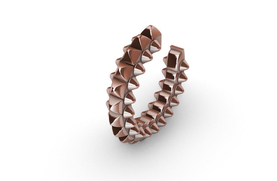 Woman Earrings 3D print model_9