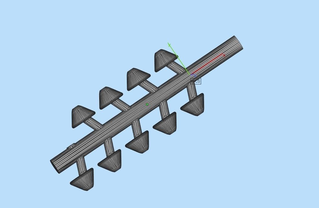 Woman Earrings 3D print model_12