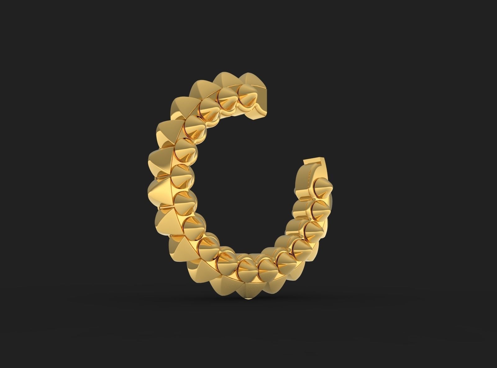 Woman Earrings 3D print model_1