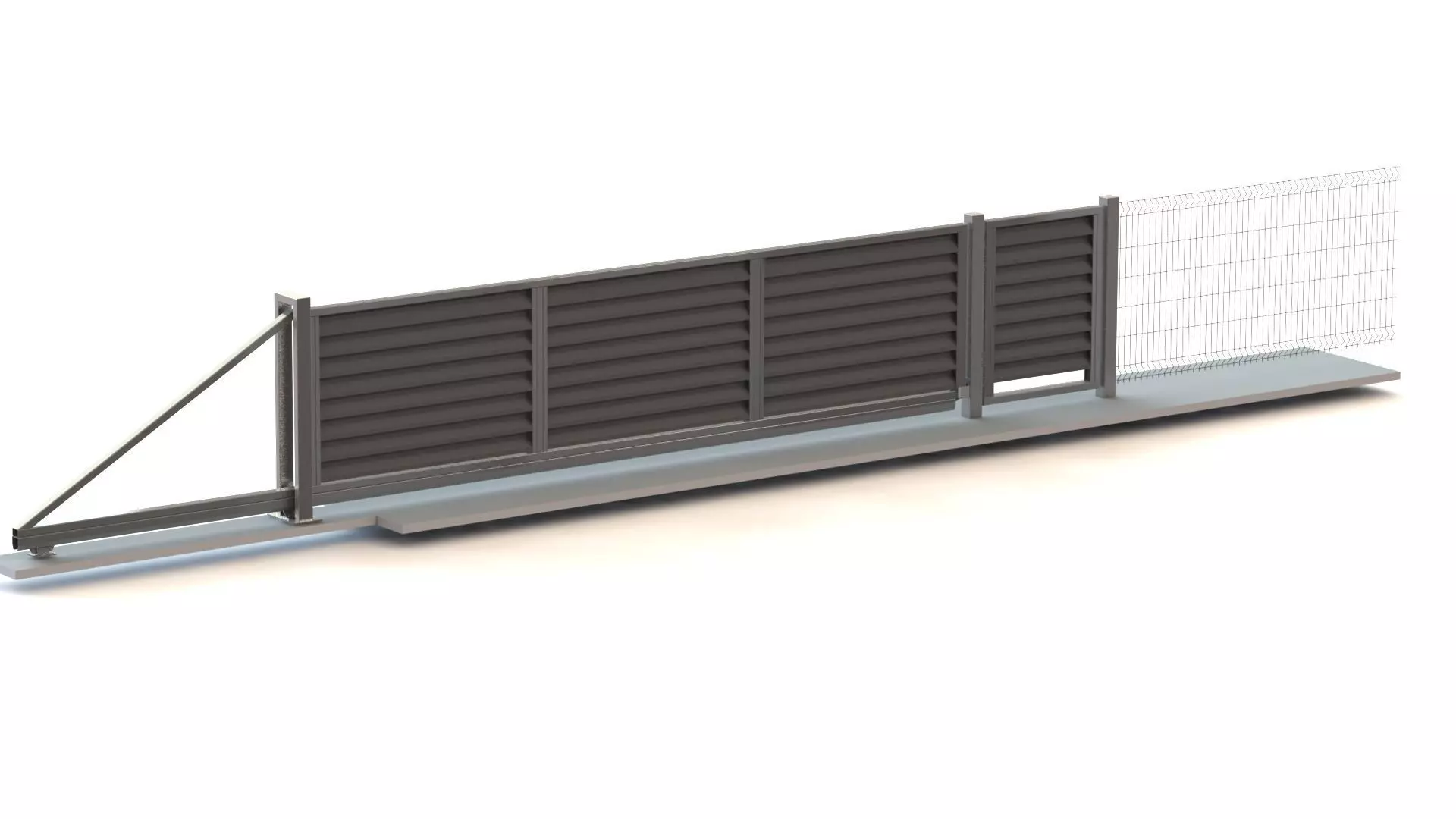 SLIDING GATE 3D model_0
