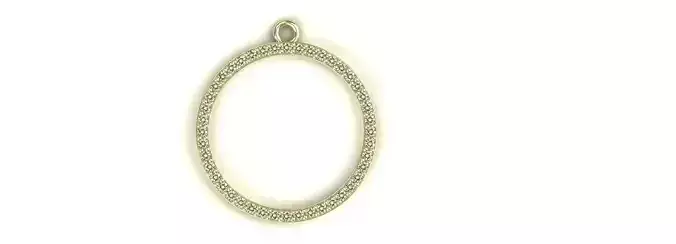 Diamond Letter O Pendant Gold Silver Platinum Luxury Jewelry