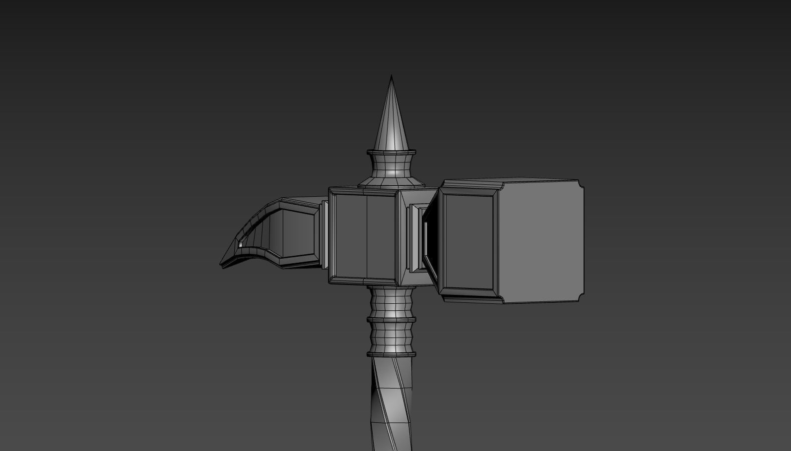 Medieval WarHammer Low-poly 3D model_12