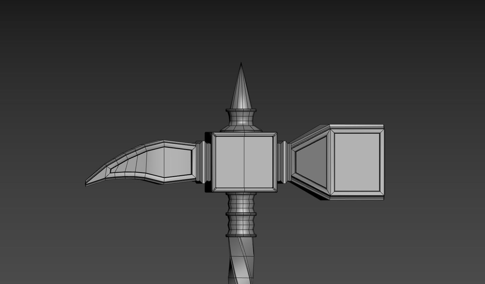 Medieval WarHammer Low-poly 3D model_13
