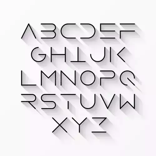 bedroom modern alphabet