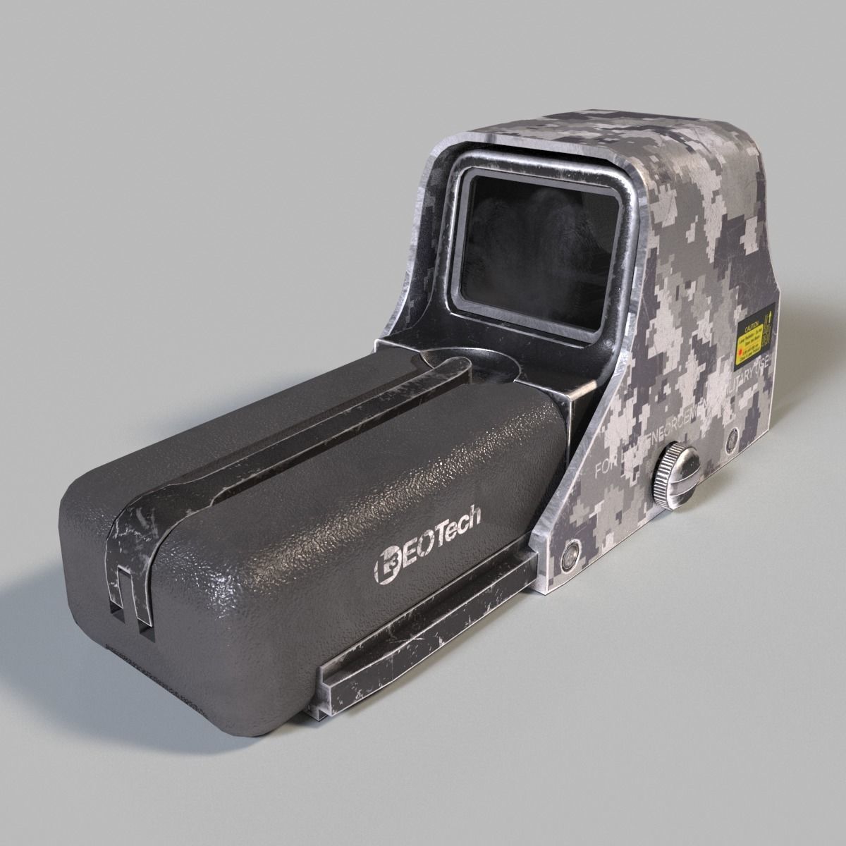 Eotech 552 Holographic sight - Low poly PBR Low-poly 3D model_3