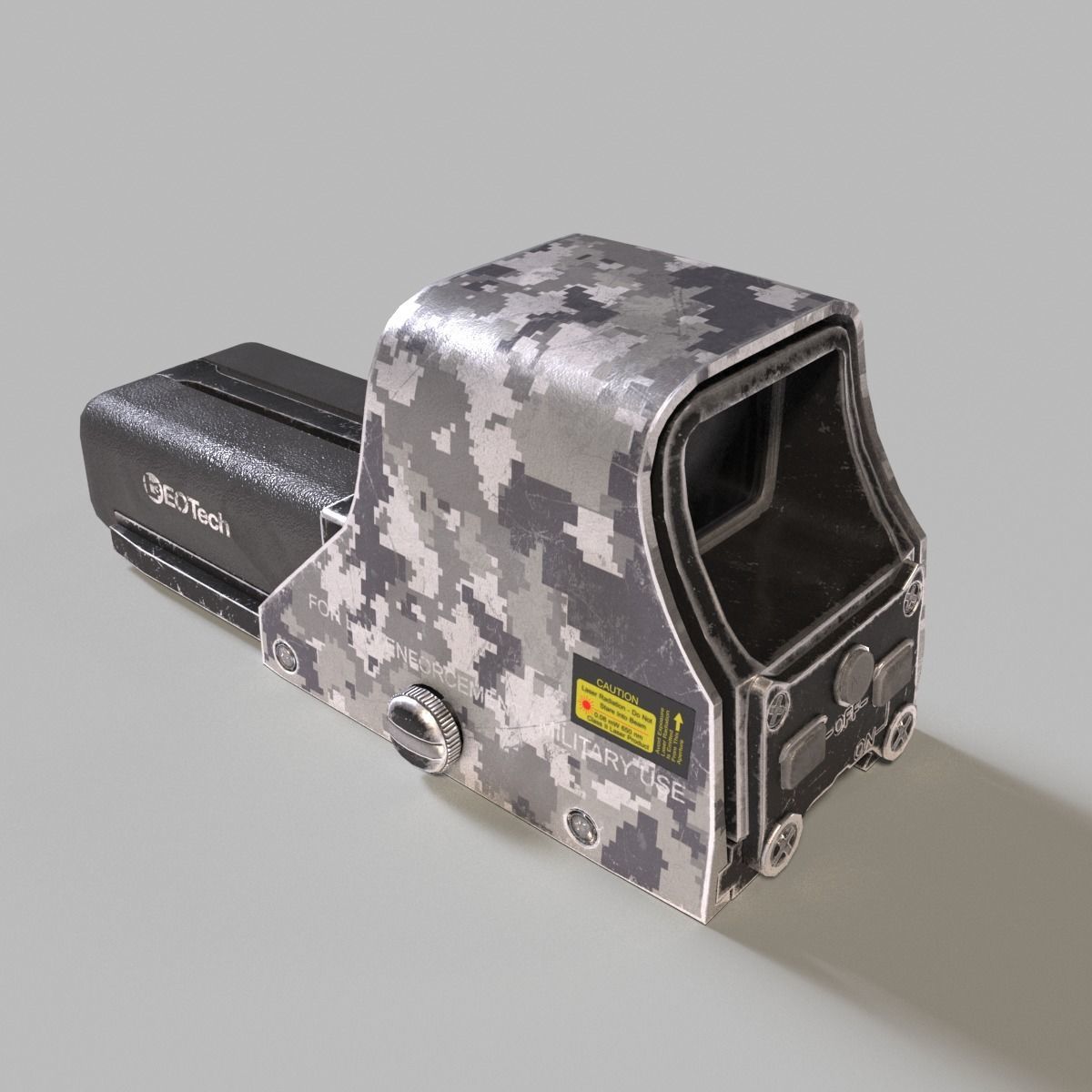 Eotech 552 Holographic sight - Low poly PBR Low-poly 3D model_6
