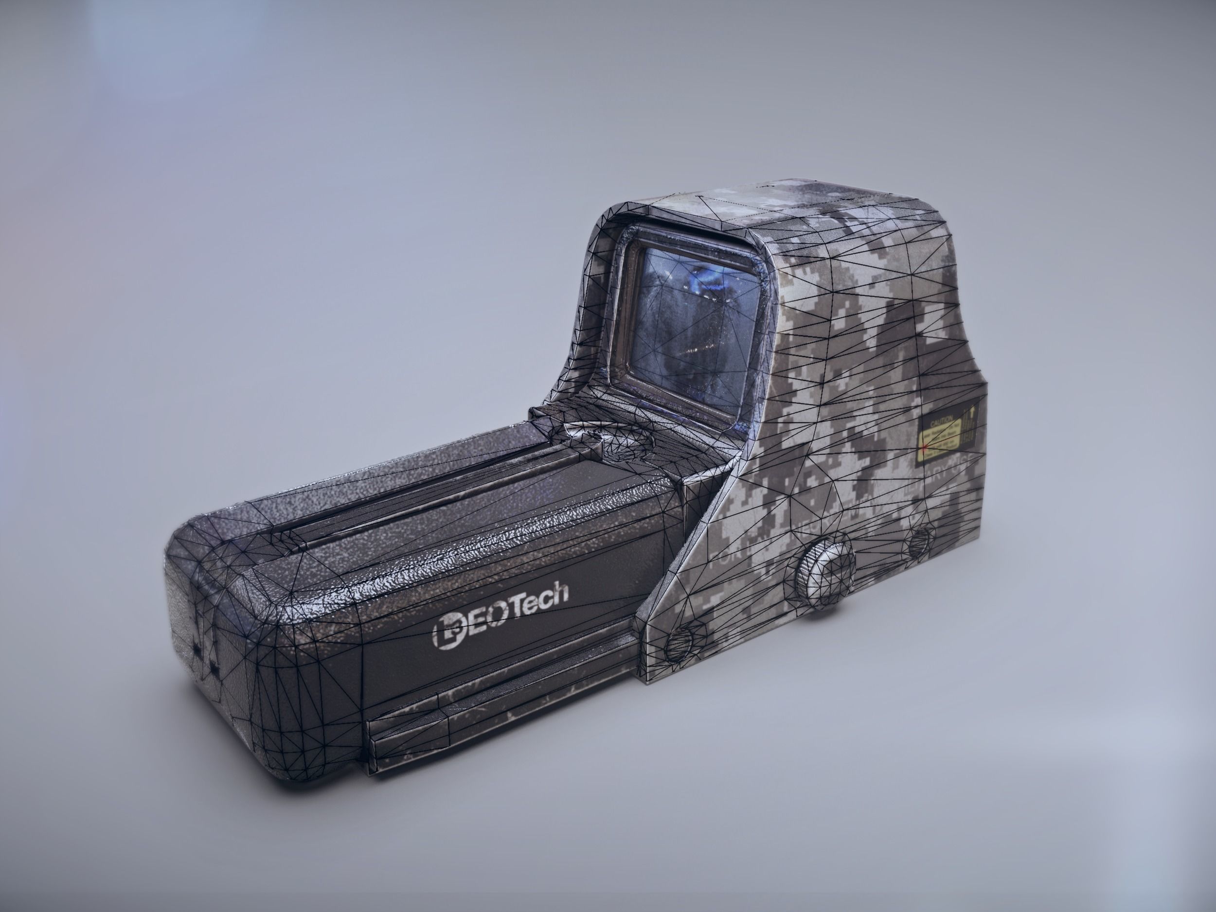 Eotech 552 Holographic sight - Low poly PBR Low-poly 3D model_12
