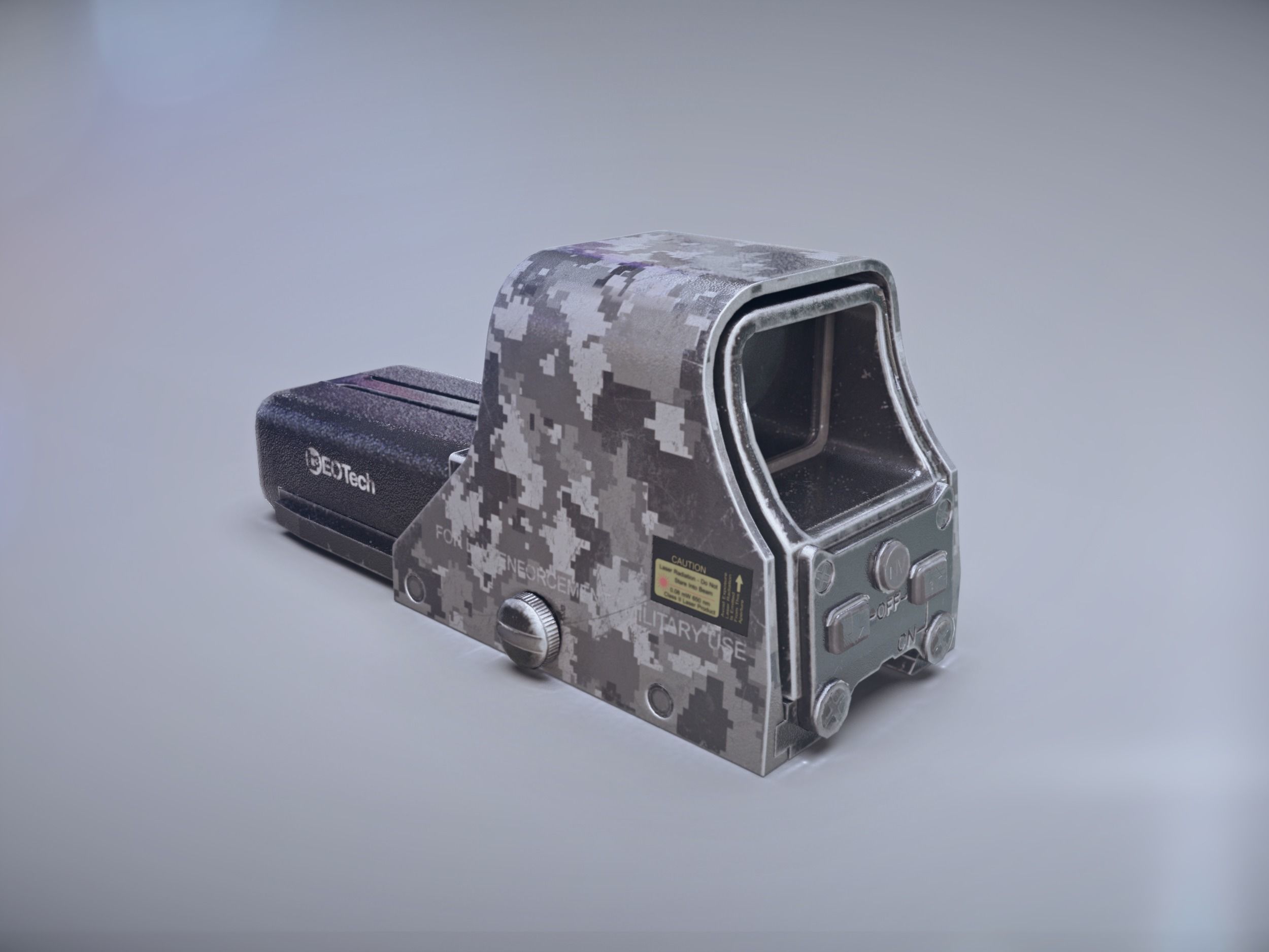 Eotech 552 Holographic sight - Low poly PBR Low-poly 3D model_1