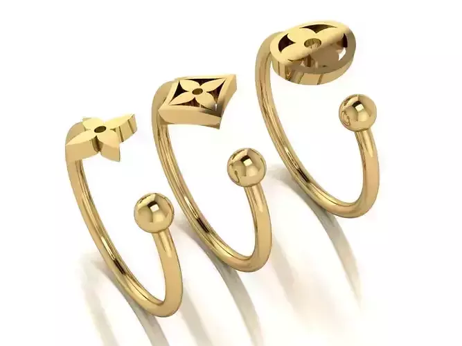 luxury v ring set