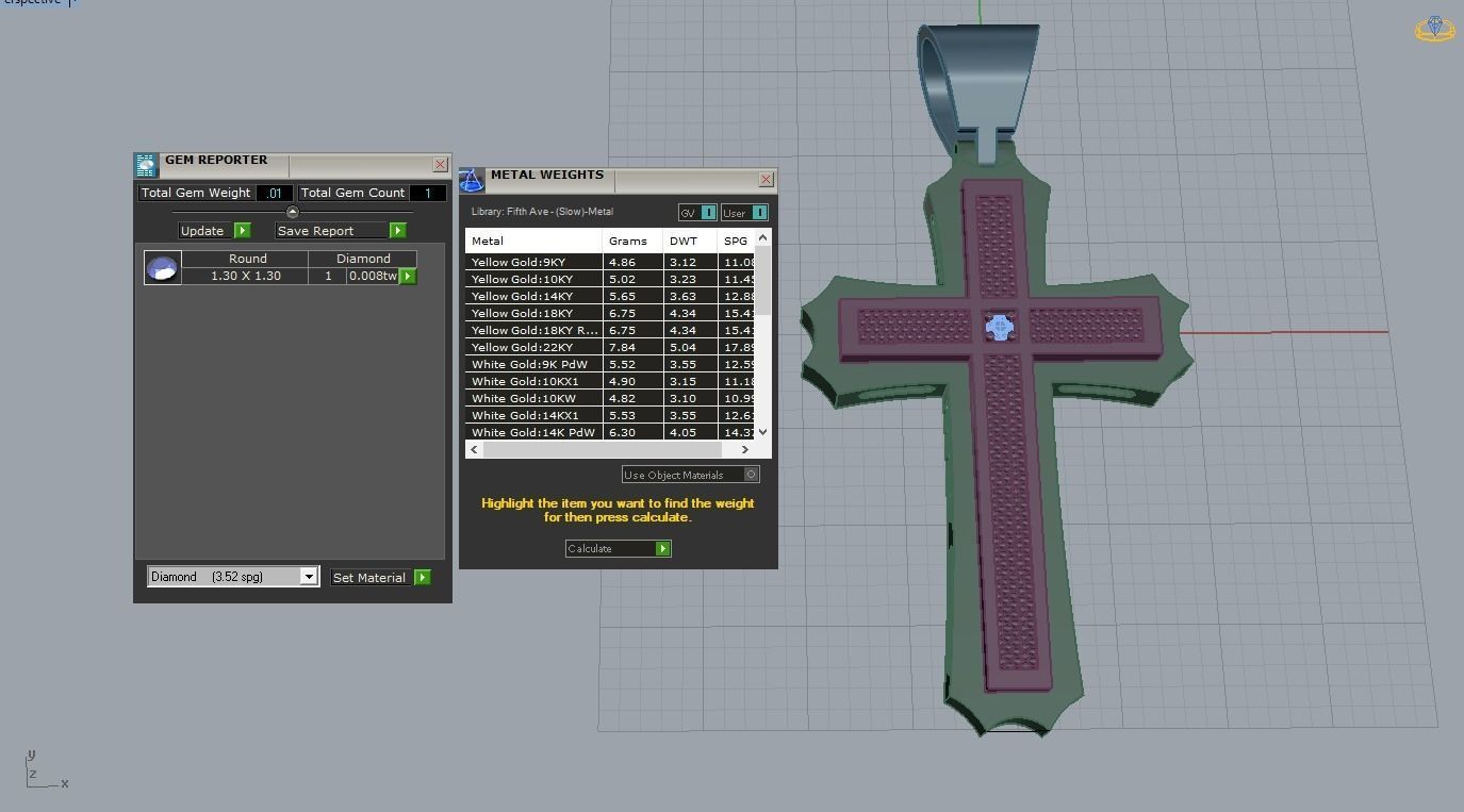 Pendant Cross 1 3D print model 3D print model_7