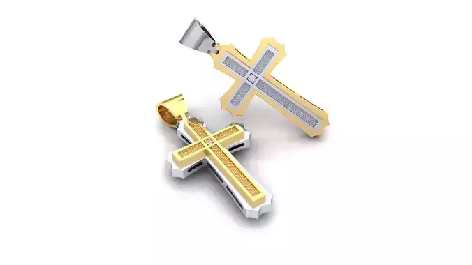 Pendant Cross 1 3D print model
