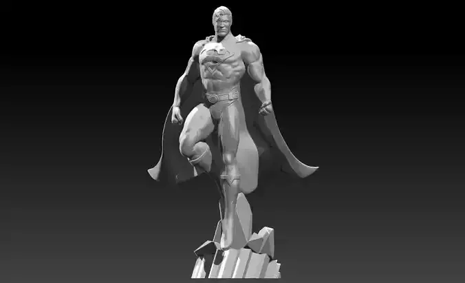 Superman Fan Art Statue - 3D print model - ready for 3d print
