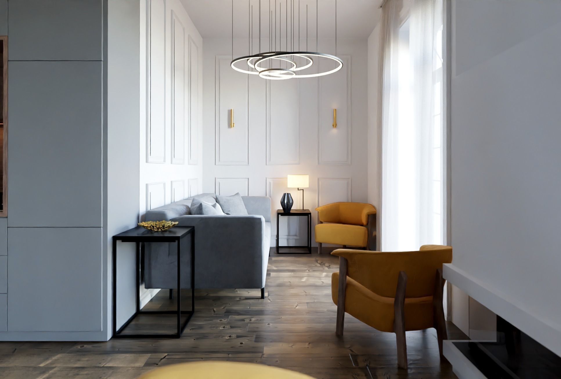 Realistic Interior Scene 3D model_1