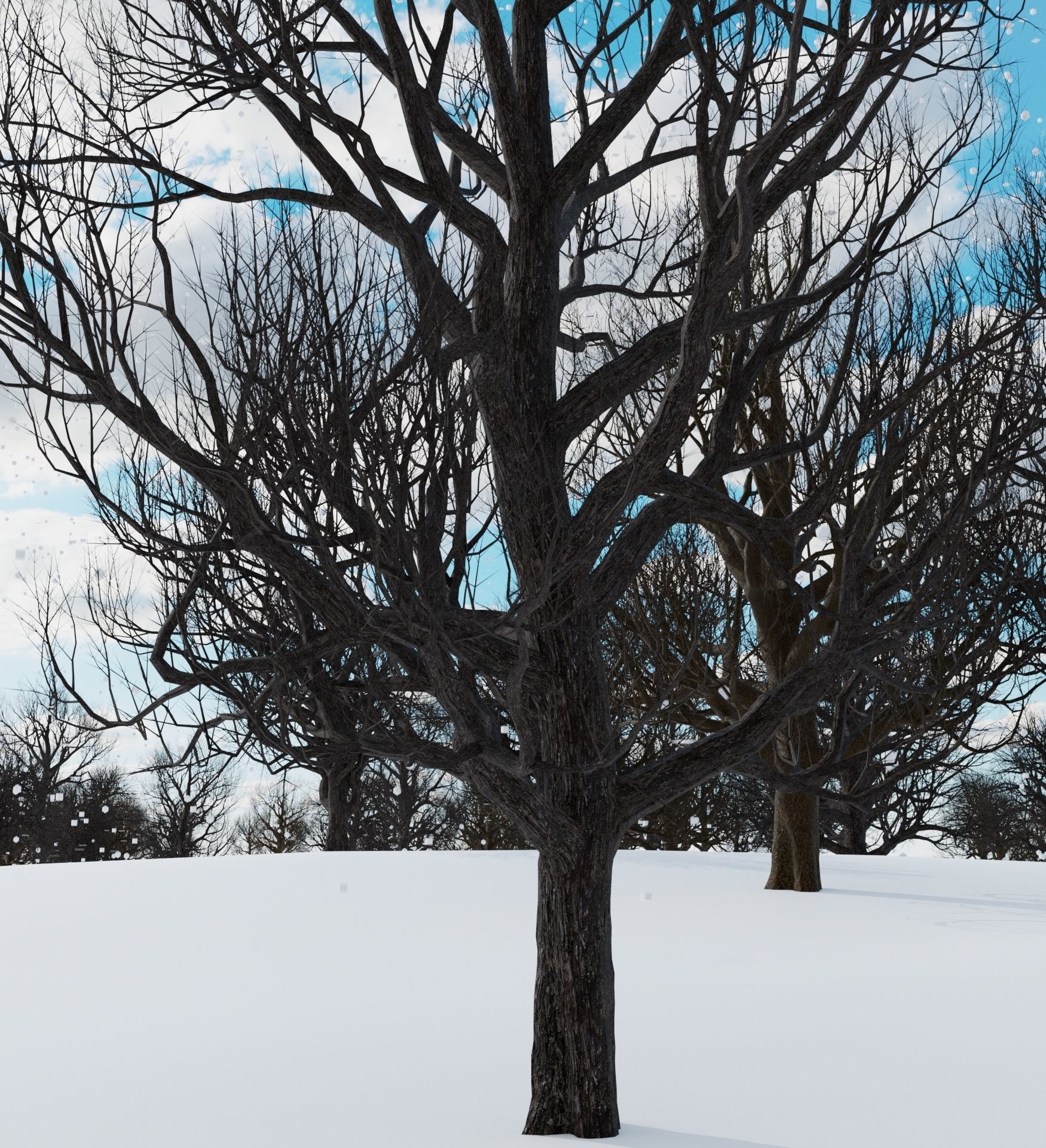 animation winter forest ver-1-0 3D model_8