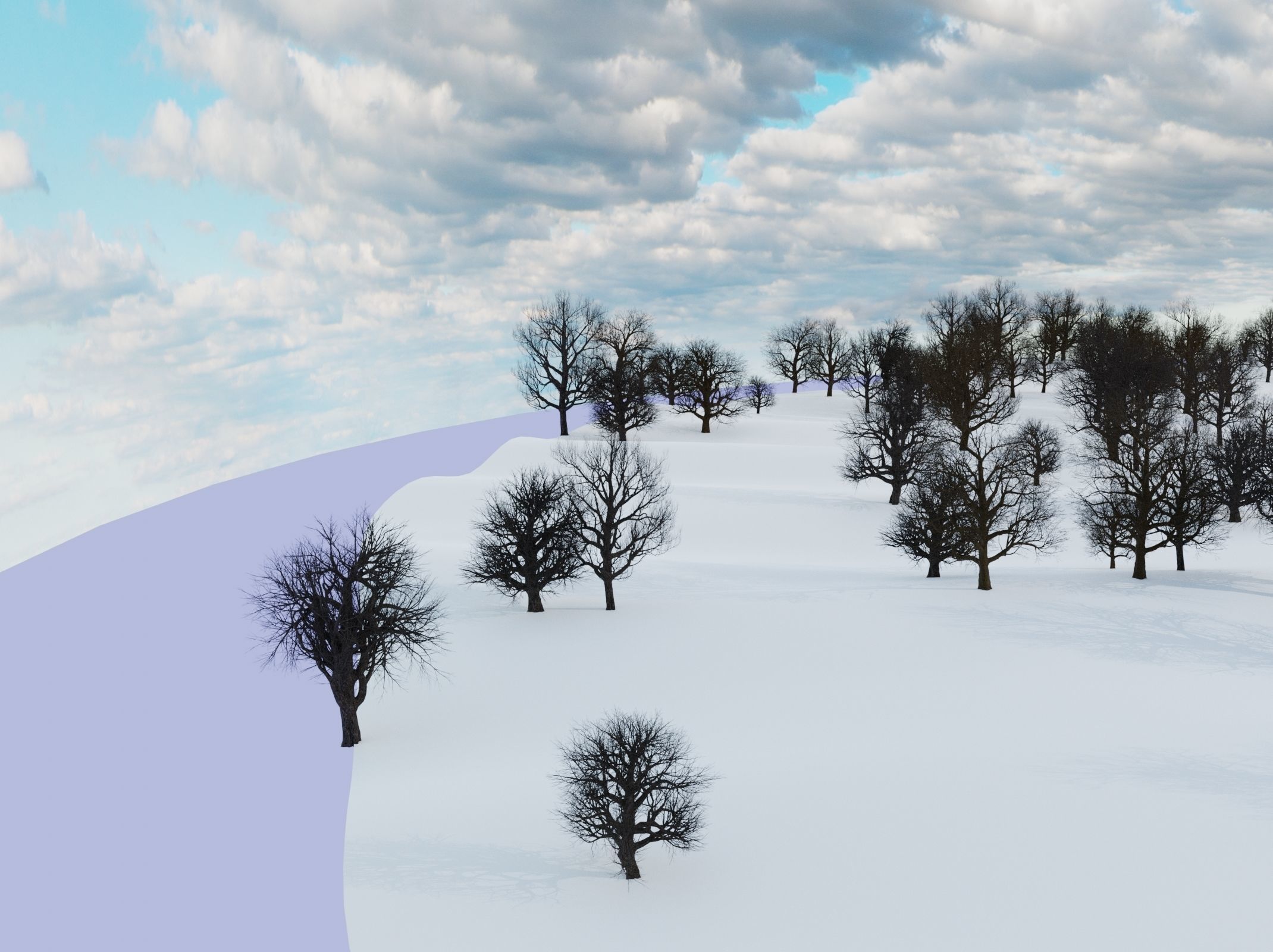 animation winter forest ver-1-0 3D model_10