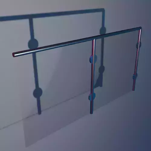 metal and glass railing