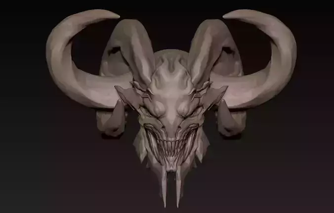 Demon Head 3D model