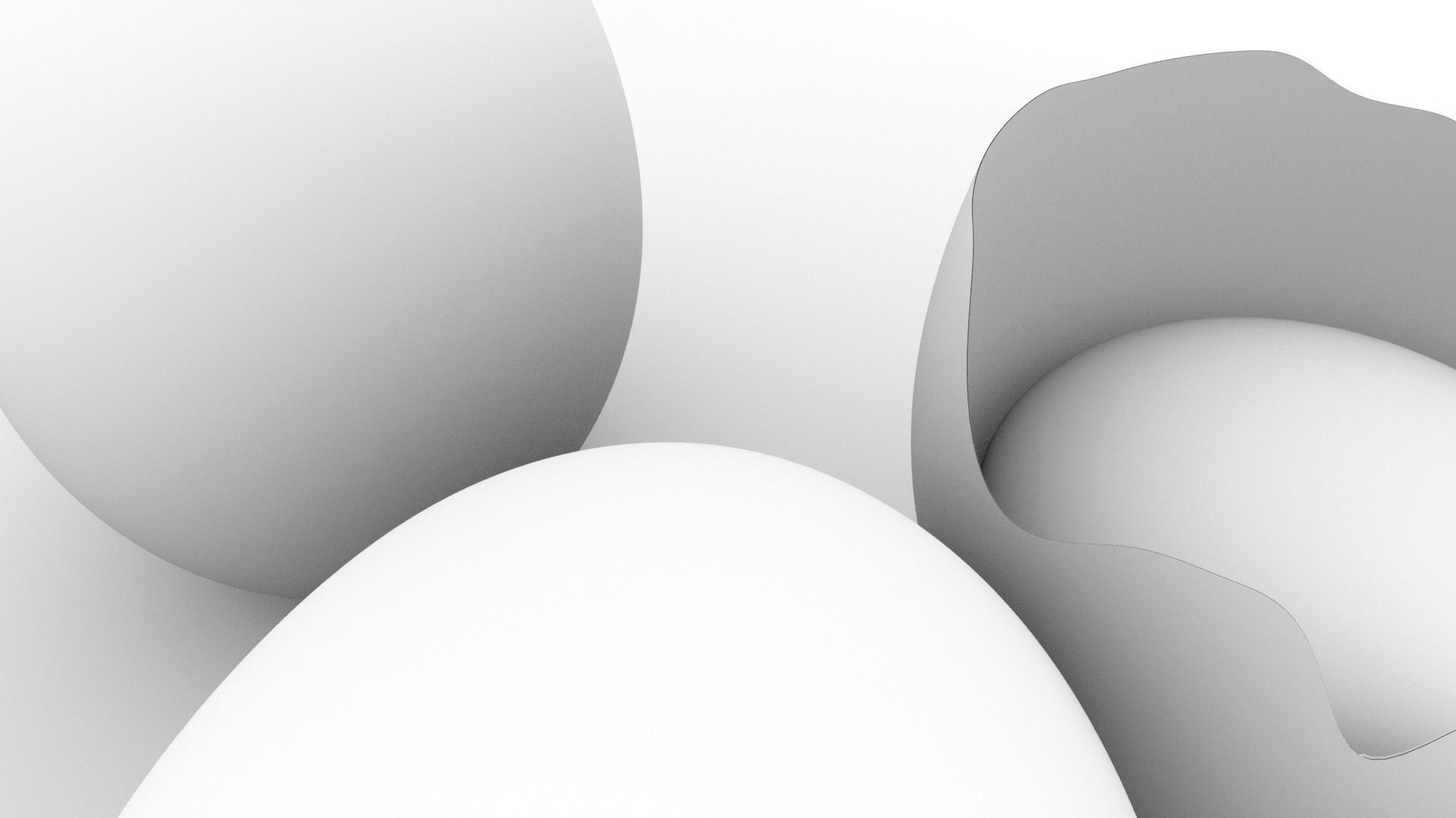 3D egg with hole in it 3D model_7