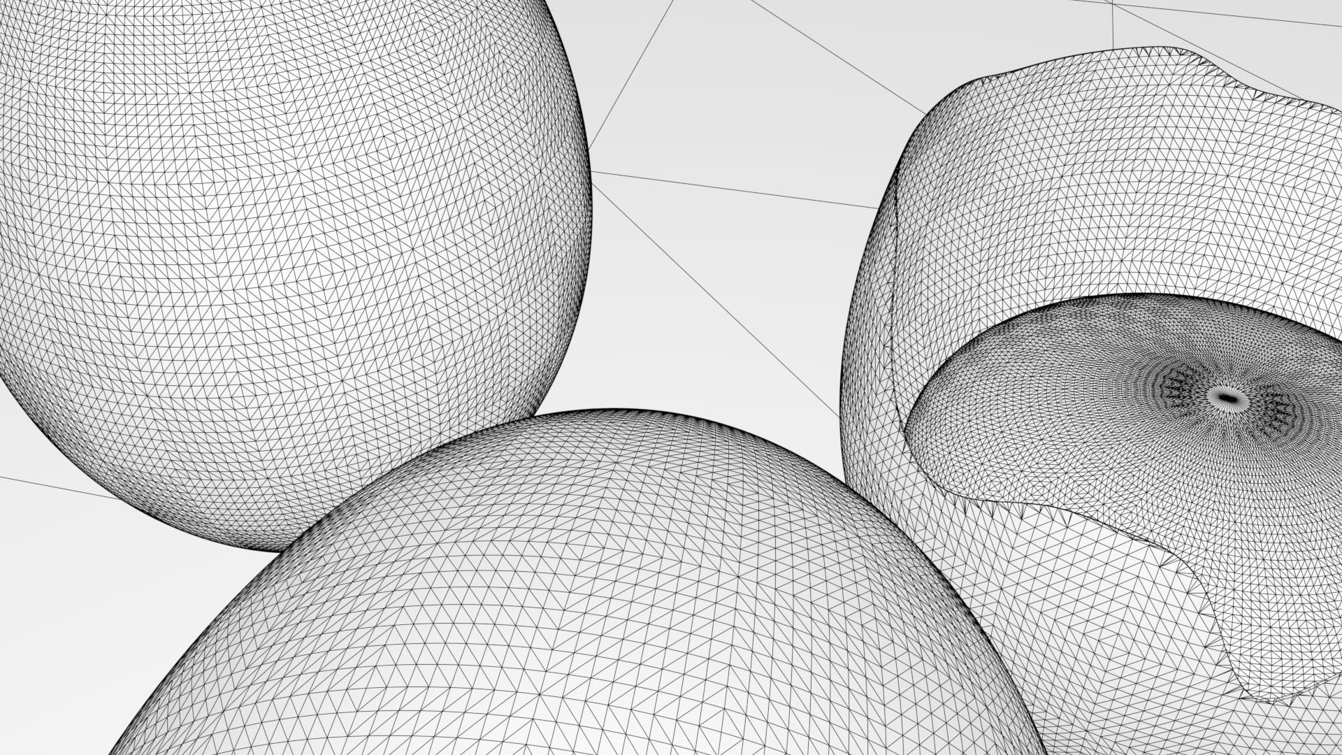 3D egg with hole in it 3D model_16