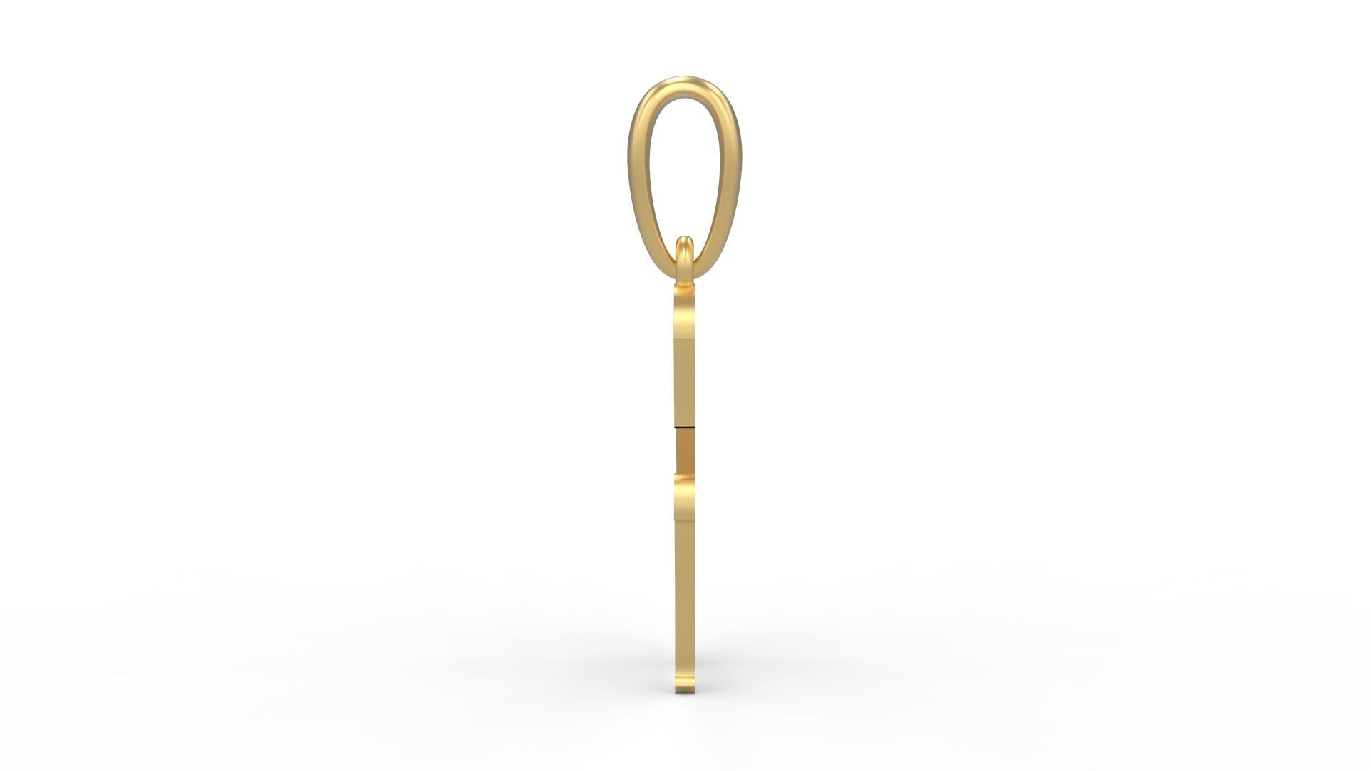 Initial Letters Pendant Sounding G 3D print model_2