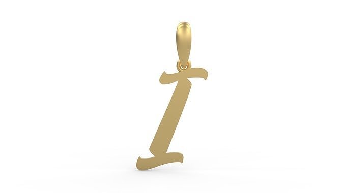 Initial Letters Pendant Sounding I 3D print model