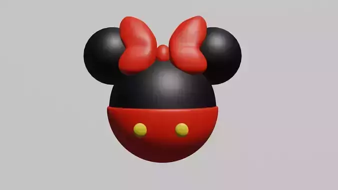 minnie mouse 3D print model