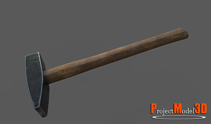 Hammer-Version001 hammer Low-poly 3D model