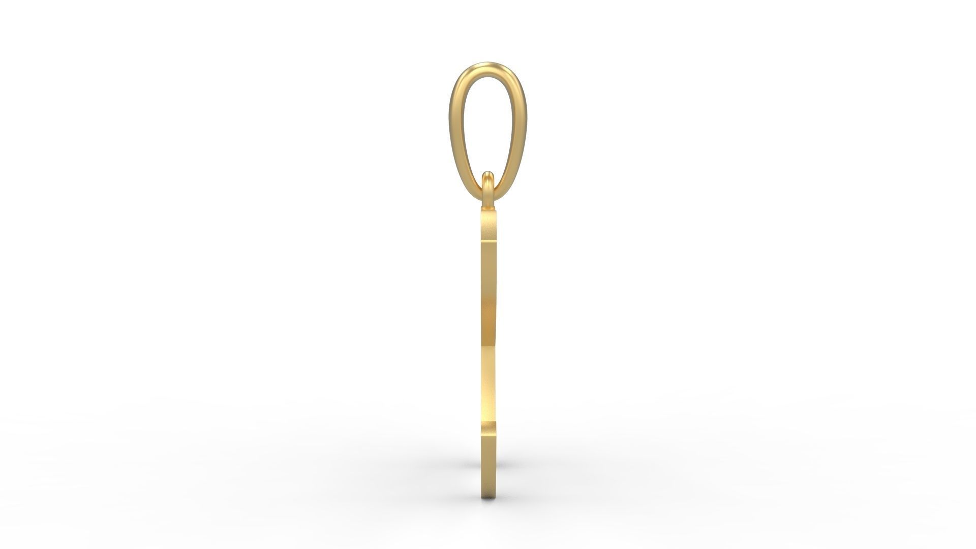 Initial Letters Pendant Sounding K 3D print model_2