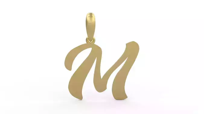 Initial Letters Pendant Sounding M