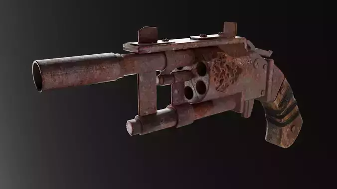 Rusty Pipe Revolver 