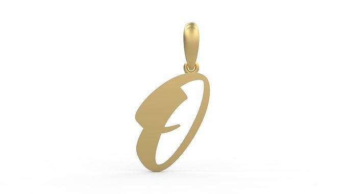 Initial Letters Pendant Sounding O 3D print model