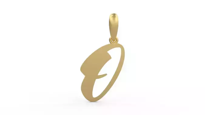 Initial Letters Pendant Sounding O 3D print model